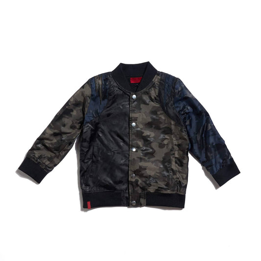 Haus Of Jr - KIDS BAYLOR CAMO VARSITY JACKET