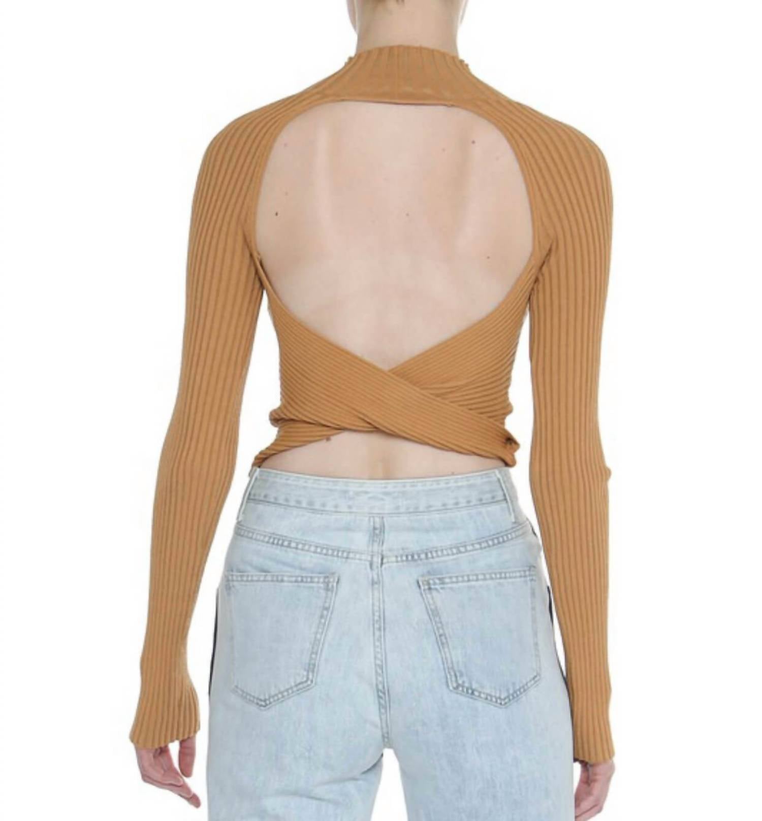 Eesome - Twisted Open Back Top