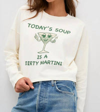 ASKK NY Martini Soup Long Sleeve Tee - women's long sleeve top