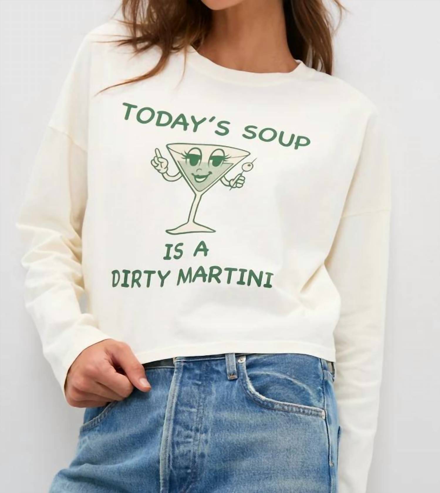 ASKK NY Martini Soup Long Sleeve Tee - women's long sleeve top