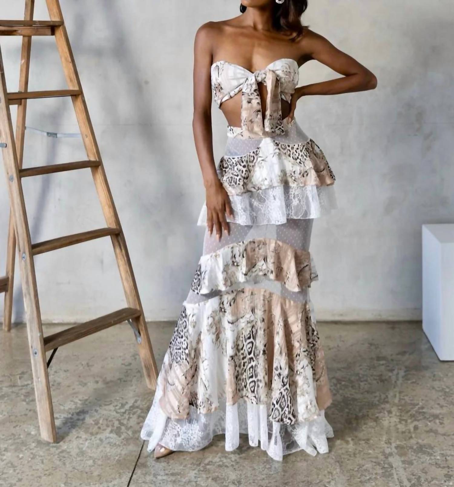 Little Secret Of Mine - Women's Two Piece Mesh Skirt Set