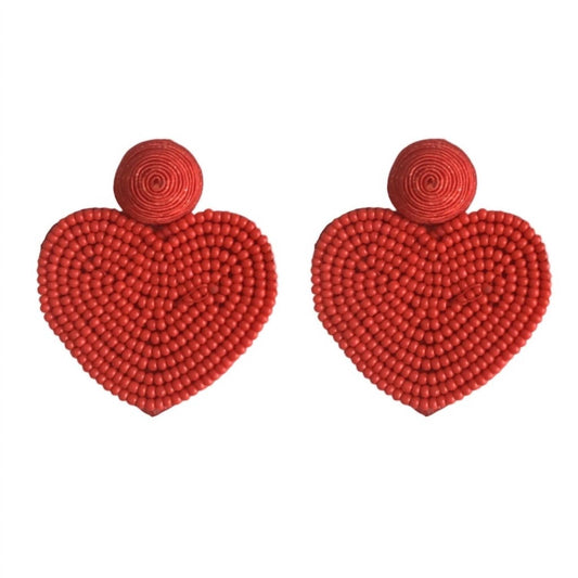 St. Armands Designs Of Sarasota - Women's Beaded Heart Earrings