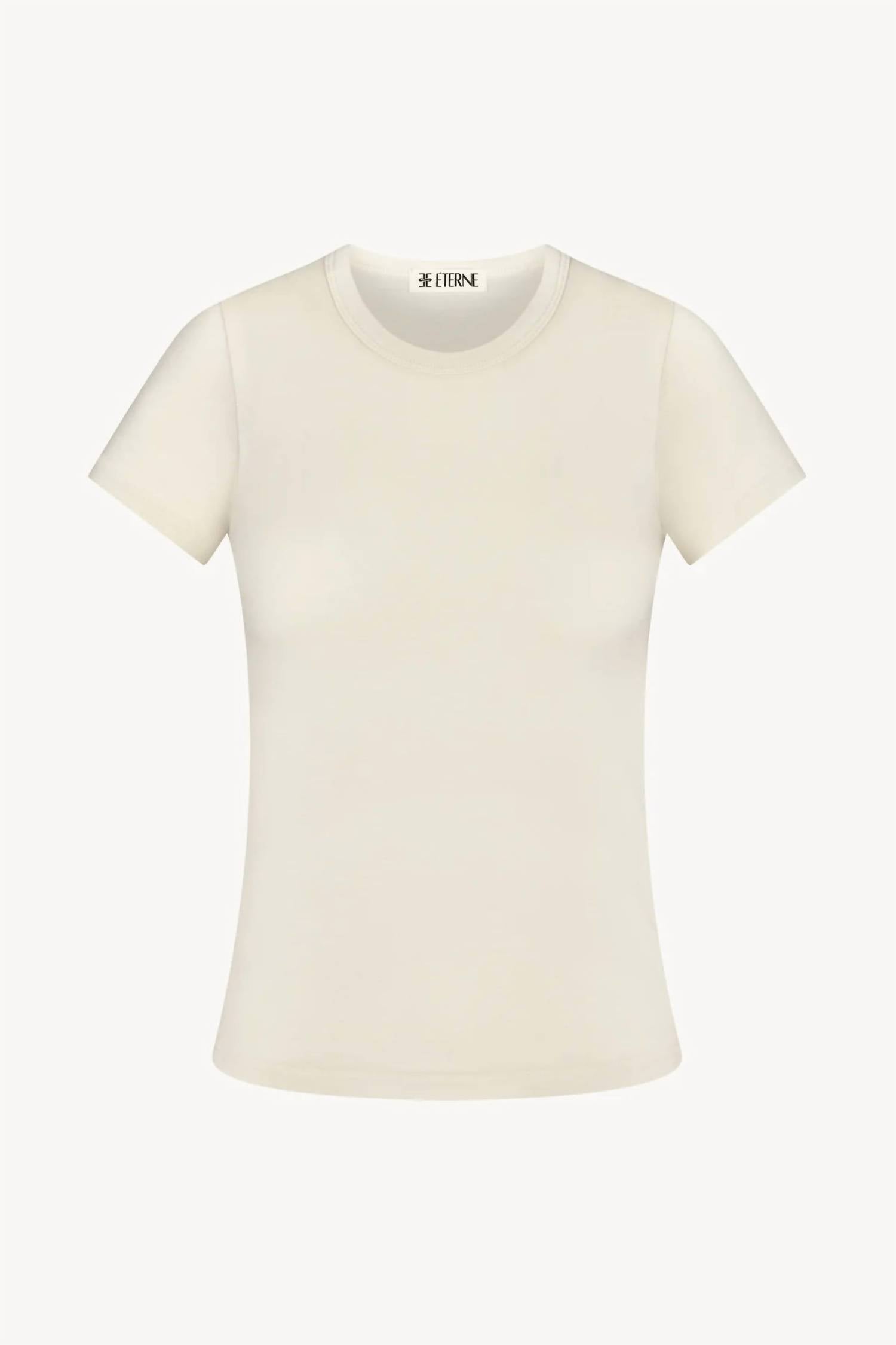 Eterne - Fitted Crewneck Short Sleeve T-shirt