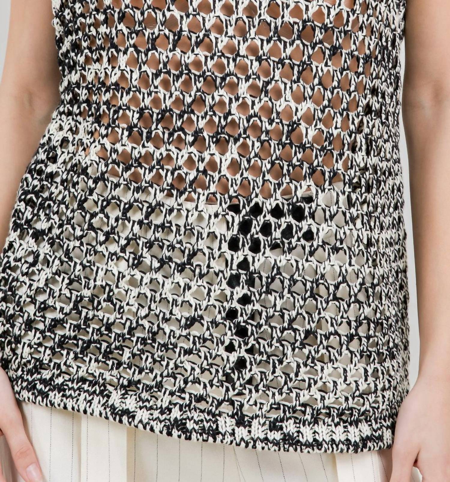 Whiteroom+Cactus - Two Tone Gradient Knitted Sweater Vest