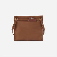 HOBO Women's Medium Crossbody Bag in timber brown - women's bag - detail view