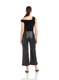 Fifteen Twenty - Faux Leather Cropped Pants