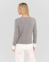 Alashan Cashmere - Duet Shirttail Crew Sweater