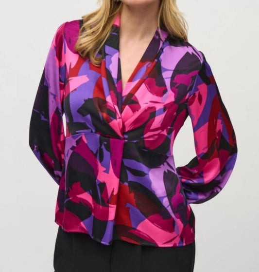 Joseph Ribkoff - Multi silk long sleeve
