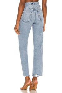 Agolde - Women's 90's Pinch Waist High Rise Straight Jeans