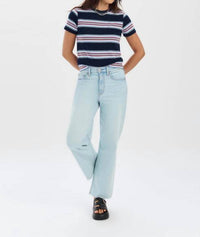Daze - Pleaser High Rise Wide Ankle Jeans