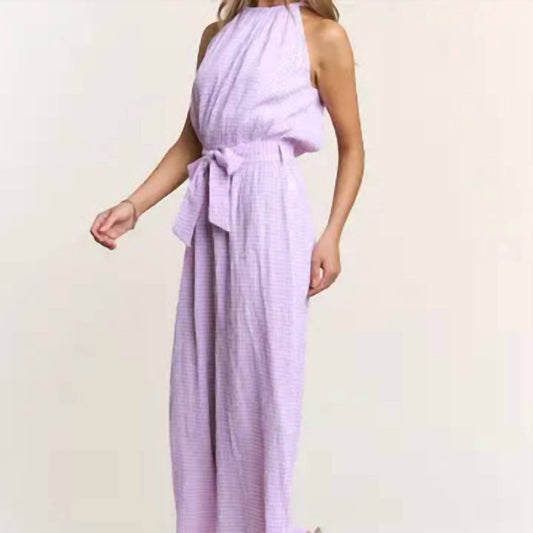 J.Nna - Lovely Gingham Jumpsuit