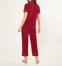 Petite Plume - Women's Pima Crop Twill Pajamas