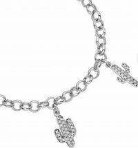 Montana Silversmiths - Women's Triple Cactus Charm Bracelet