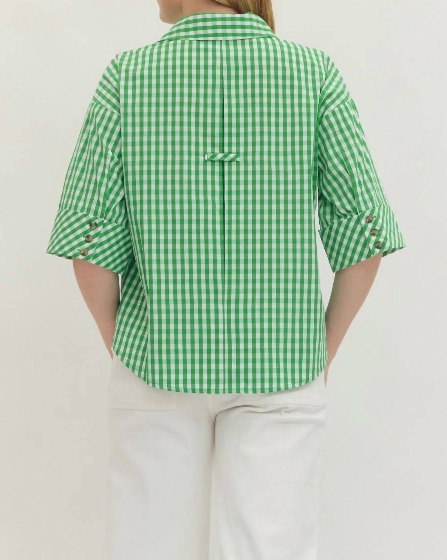 Entro - Gingham Top