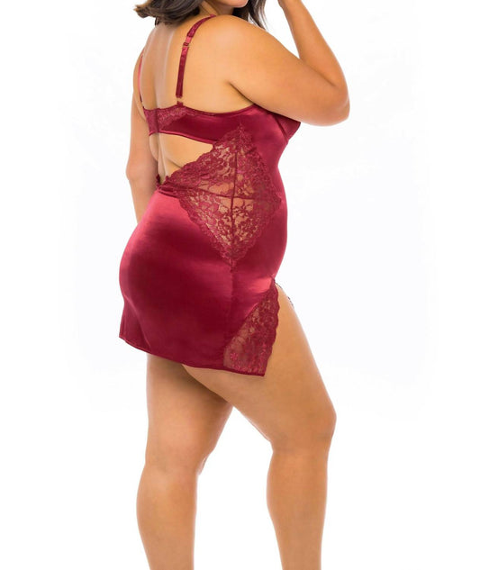 Oh La La Cheri - Allegra Keyhold Detailed Babydoll - Plus