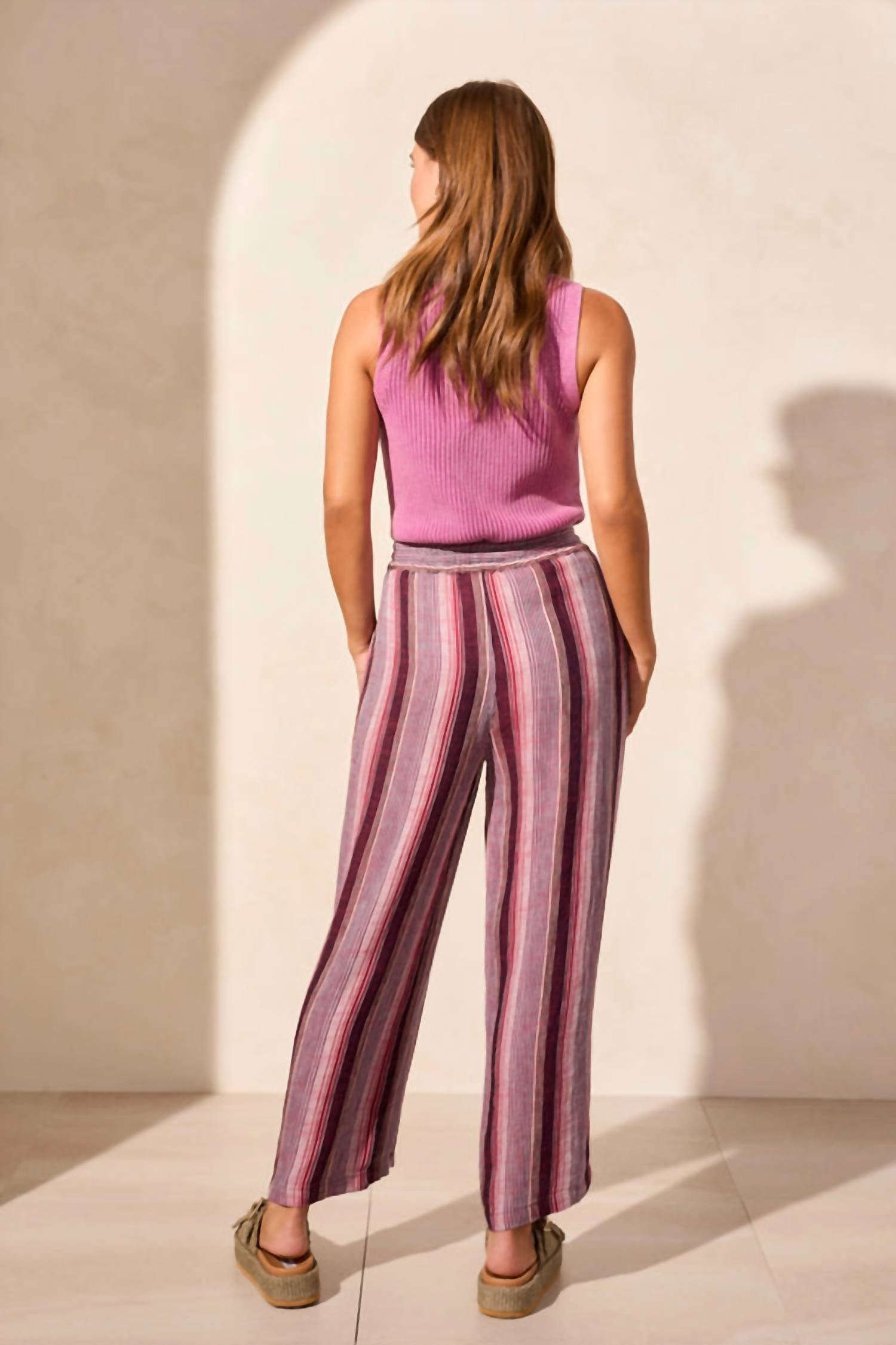 Tribal - Pull On Striped Pant