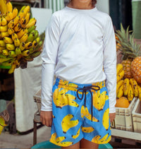 Pepita & Me Colombiano Swim Shorts in blue banana - kids' shorts