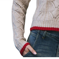 Autumn Cashmere - Boxy Stitch Tipped Crewneck Sweater