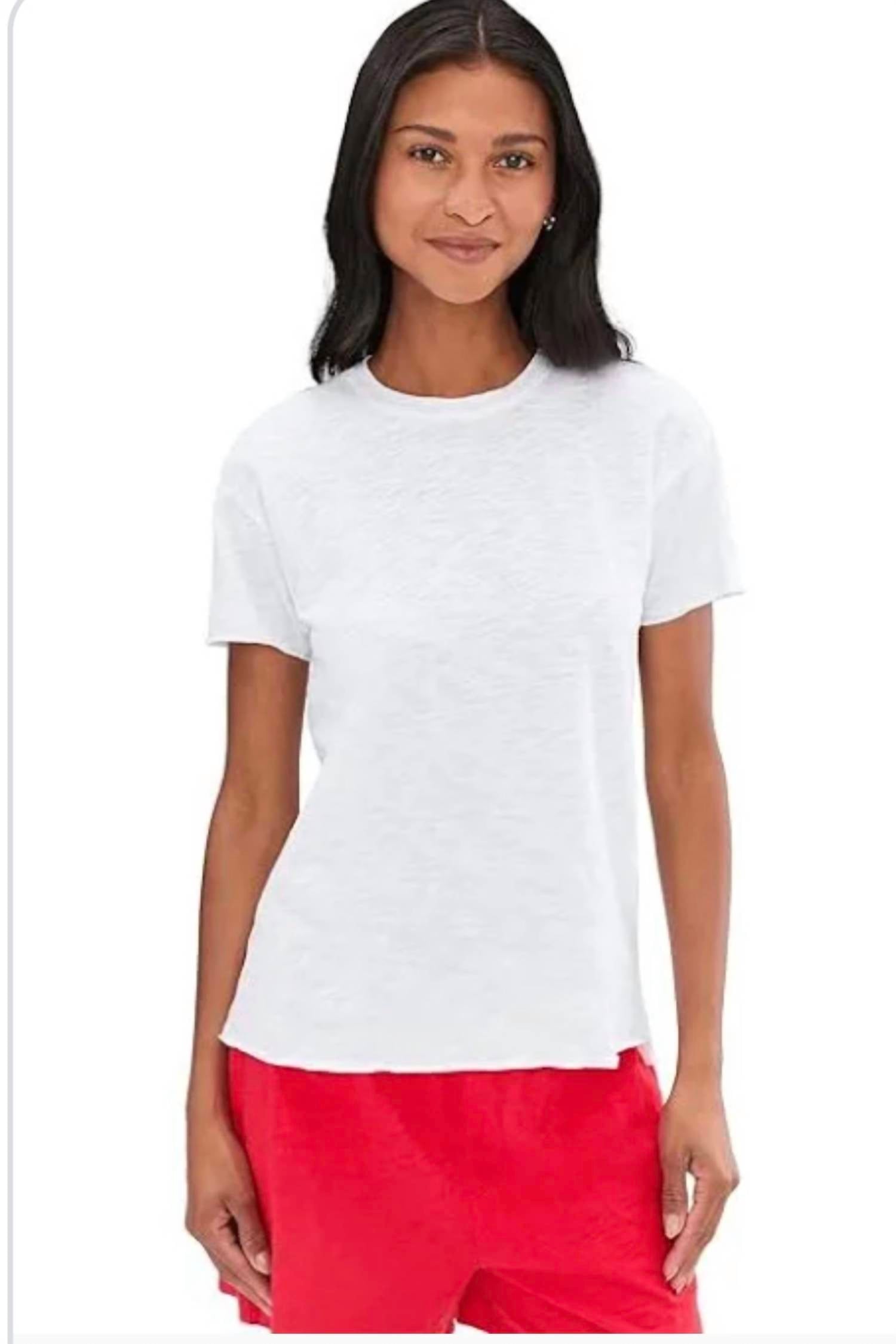 Mododoc - Short Sleeve Stem Hem Crew Tee