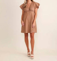 S'edge Bennet Mini Dress in dune - women's dress