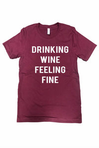Urban Outfitters - Women's Drinking Wine Feeling Fine Tee