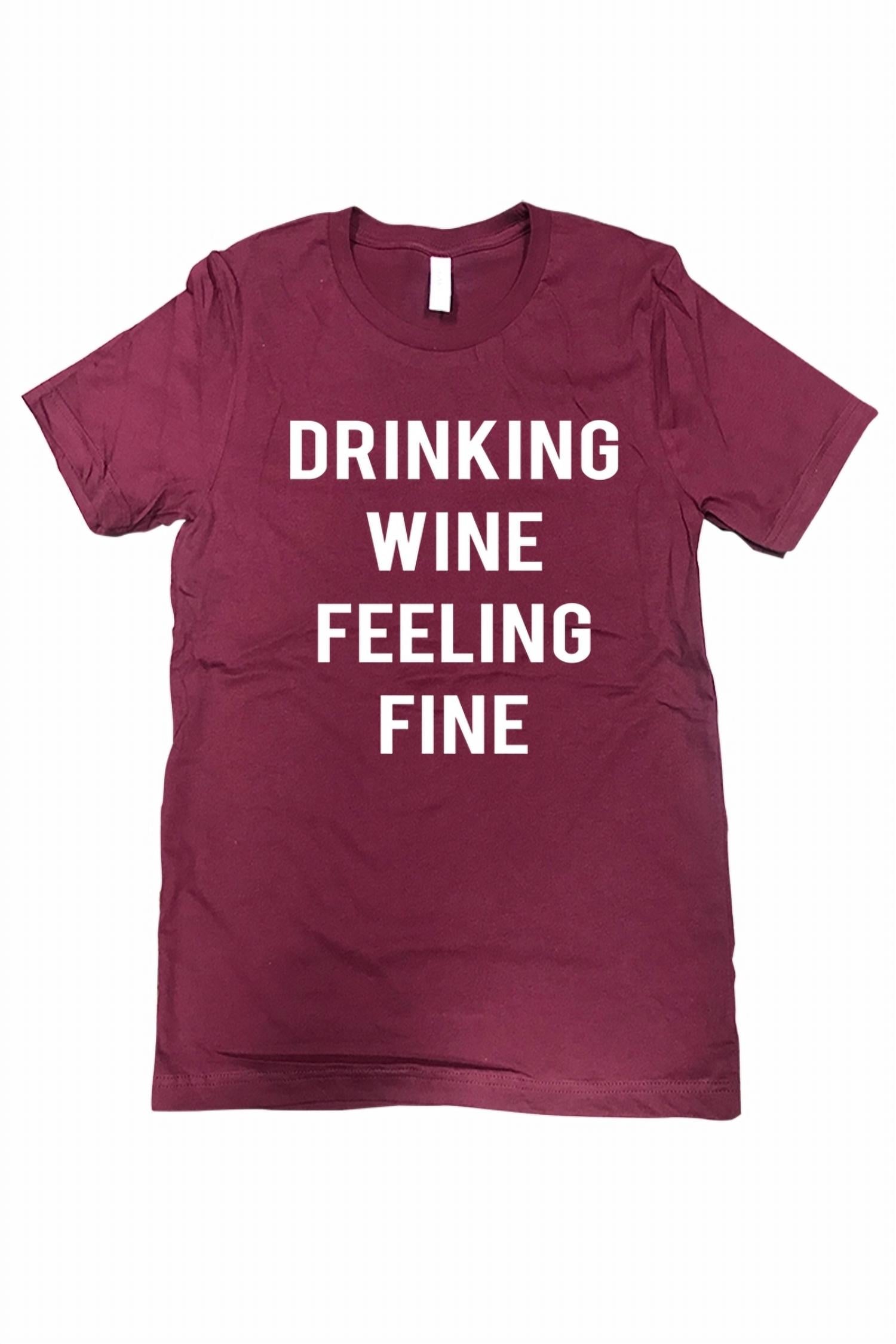 Urban Outfitters - Women's Drinking Wine Feeling Fine Tee