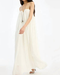 Rotate - PLEATED MIDI STRAP DRESS