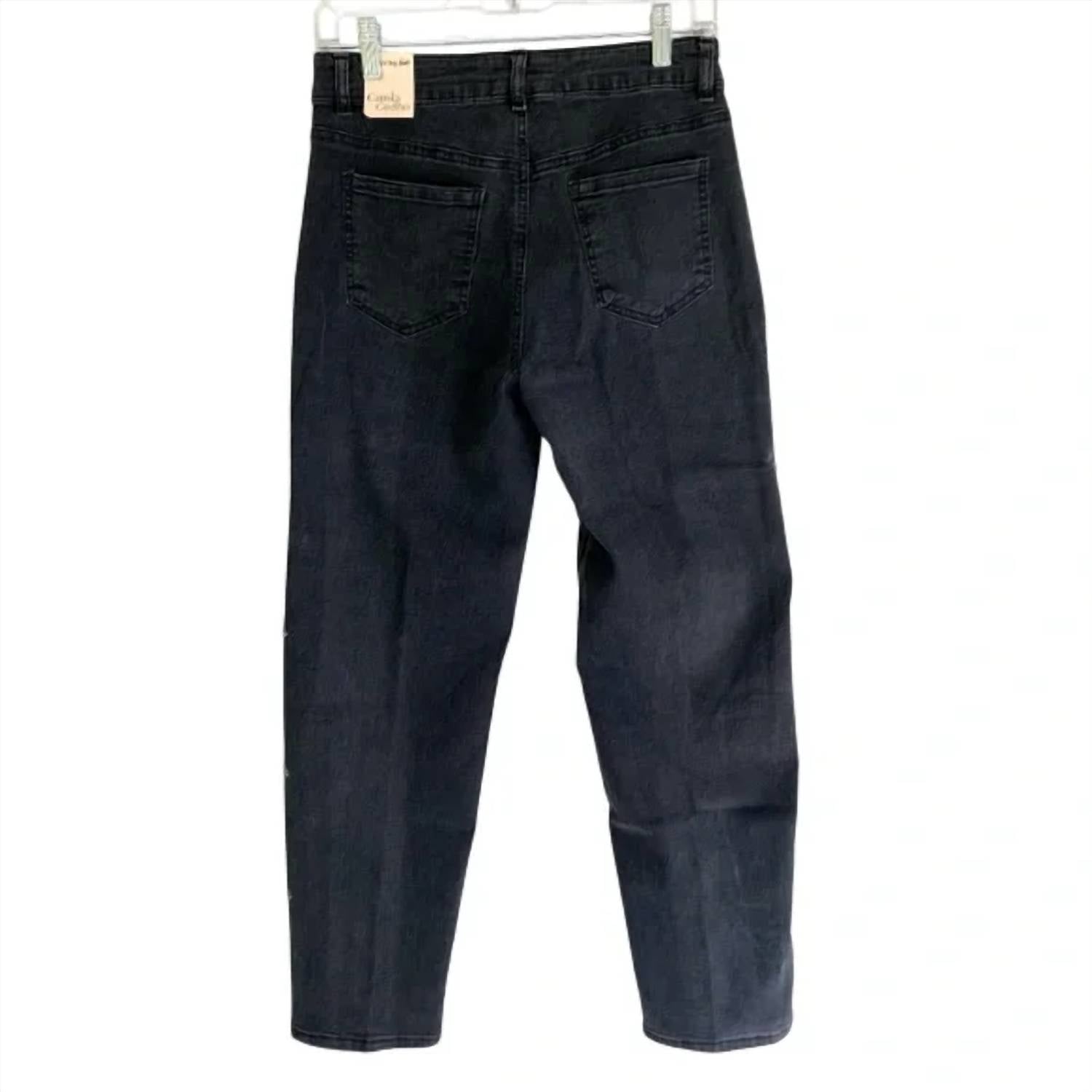 Camila Coelho - Women's Crystal Detail High Rise Jeans