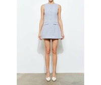 Loucia - Lenore Button Front Sleeveless Mini Dress