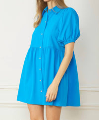 Entro - Bubble Sleeve Mini Dress