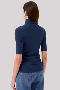 Goldie - Half Sleeve Turtle With Ruched Top