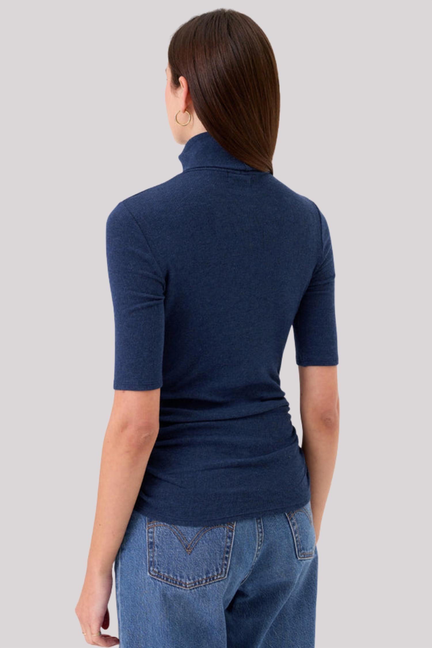 Goldie - Half Sleeve Turtle With Ruched Top