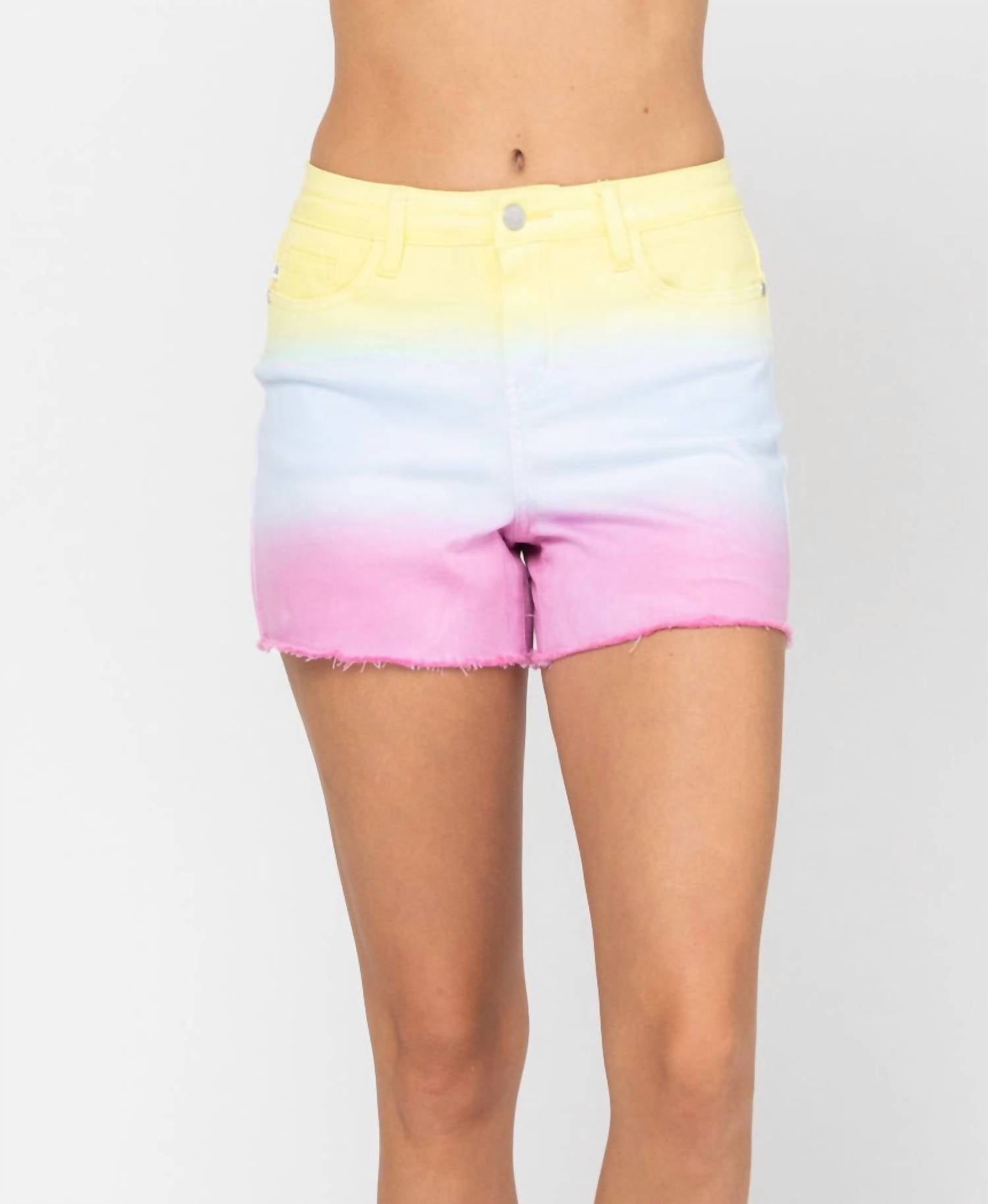 Judy Blue - Dip Dye Denim Shorts