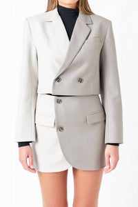 Endless Rose - Cropped Colorblock Blazer