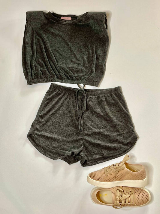 Crop Top and Short Set