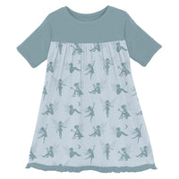 Kickee - Girls' Short Sleeve Swing Dress