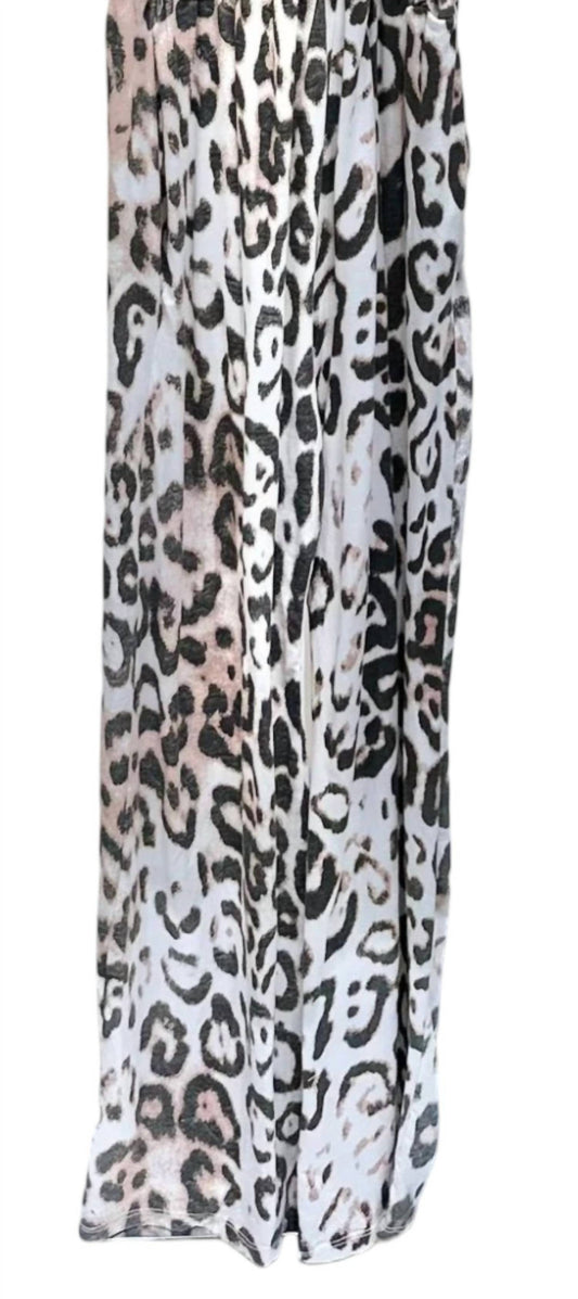 Venti6 - WOMEN'S CHEETAH PRINT JUMPSUIT