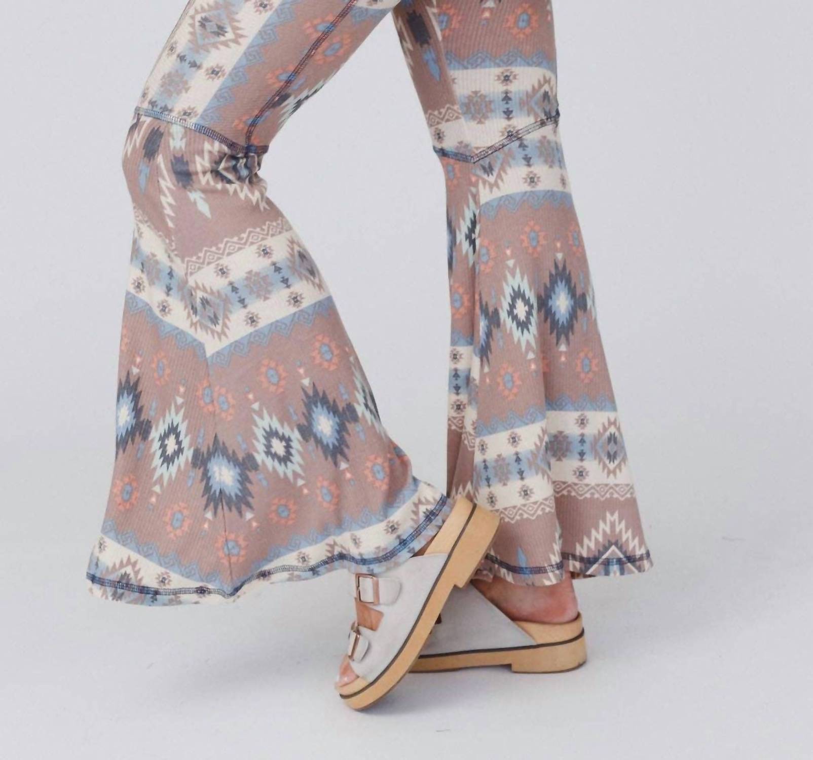 Three Bird Nest - Boho Bliss Ribbed Flare Pants