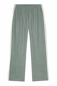 Donni. - Linen Crop Stripe Pants