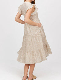 Before You Collection - Leaf Print Midi Dress