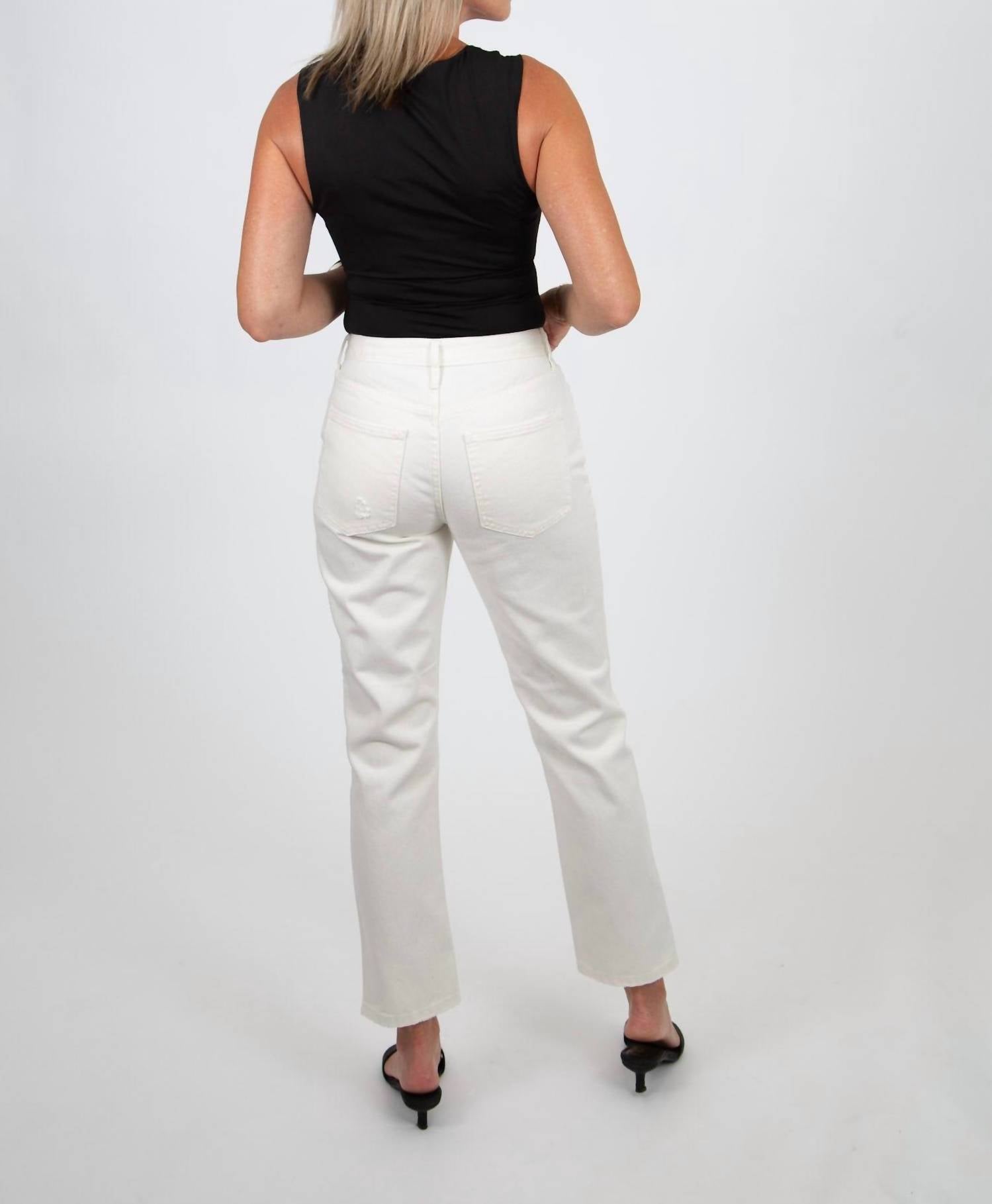 Wishlist - Straight Leg Distressed Jeans