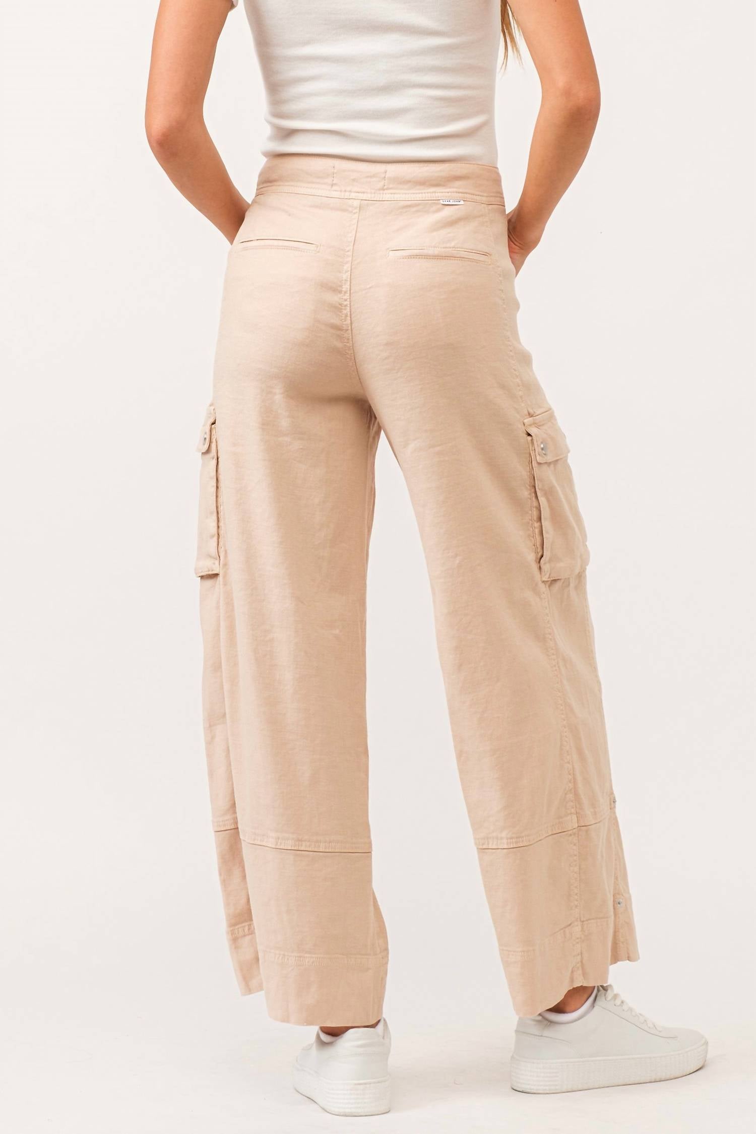 Dear John Denim - Marvin Wide Leg Cargo Soft Seashell Pants