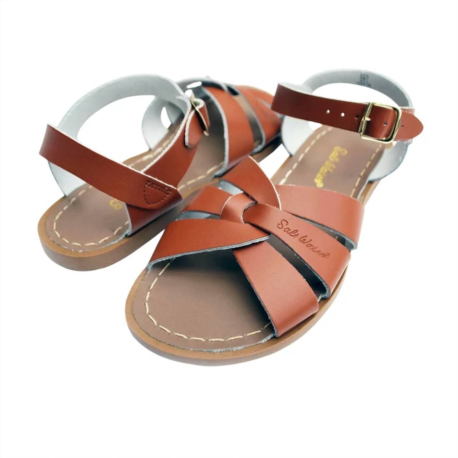 Salt Water Sandals - Women's Original Slides Leather Buckle Sandals