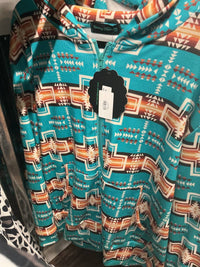 Sterling Kreek - Barton Creek Aztec Print Zip-up Hoodie