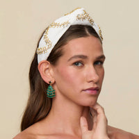 LELE SADOUGHI Knotted Holiday Lights Crystal Headband in ivory - women's accessory