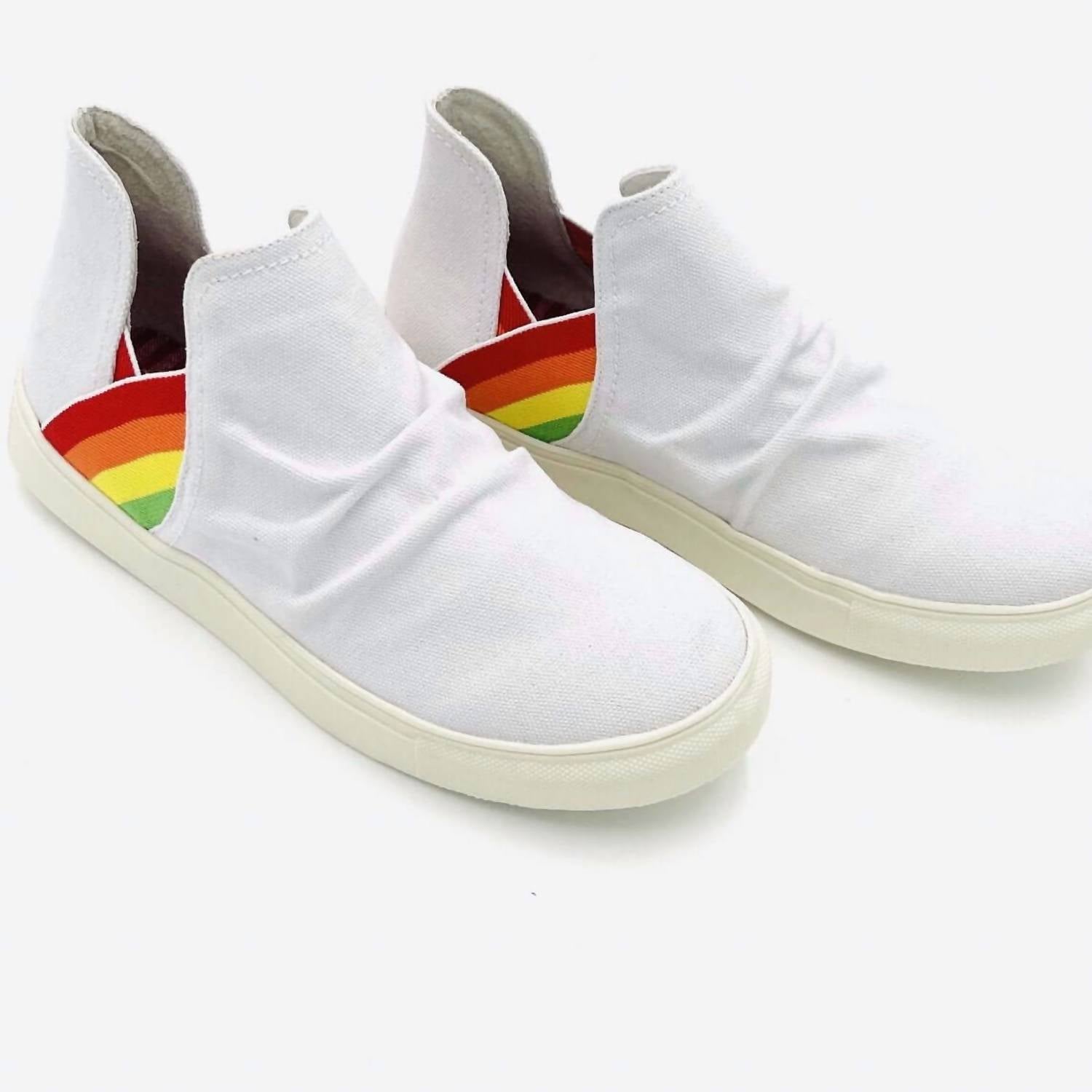 Very G - Women's Slip On Rainbow High Top Sneakers