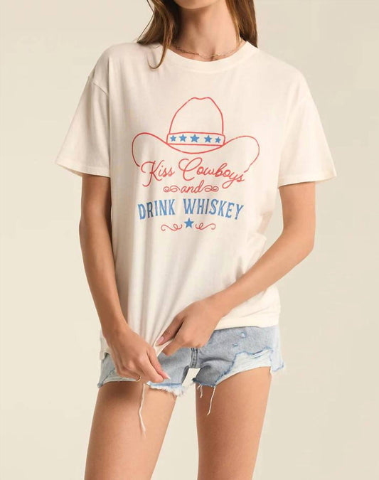 Z Supply - Kiss Cowboys Boyfriend Tee