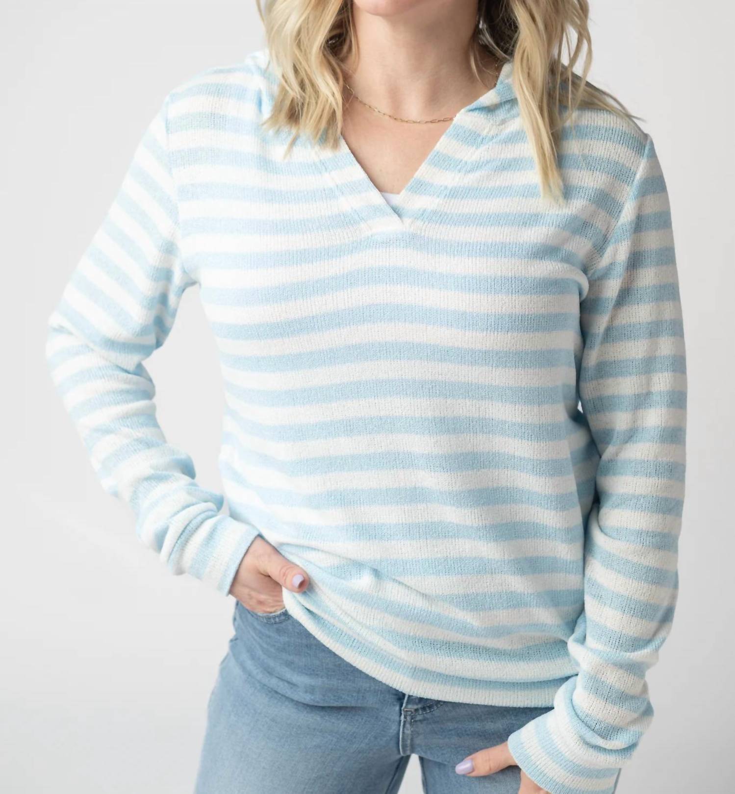 Michelle Mae - Amelia Striped Hoodie