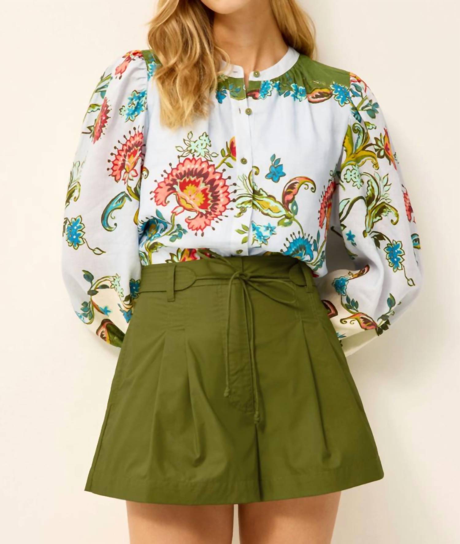 Marie Oliver Kendra Blouse in delphi - women's blouse