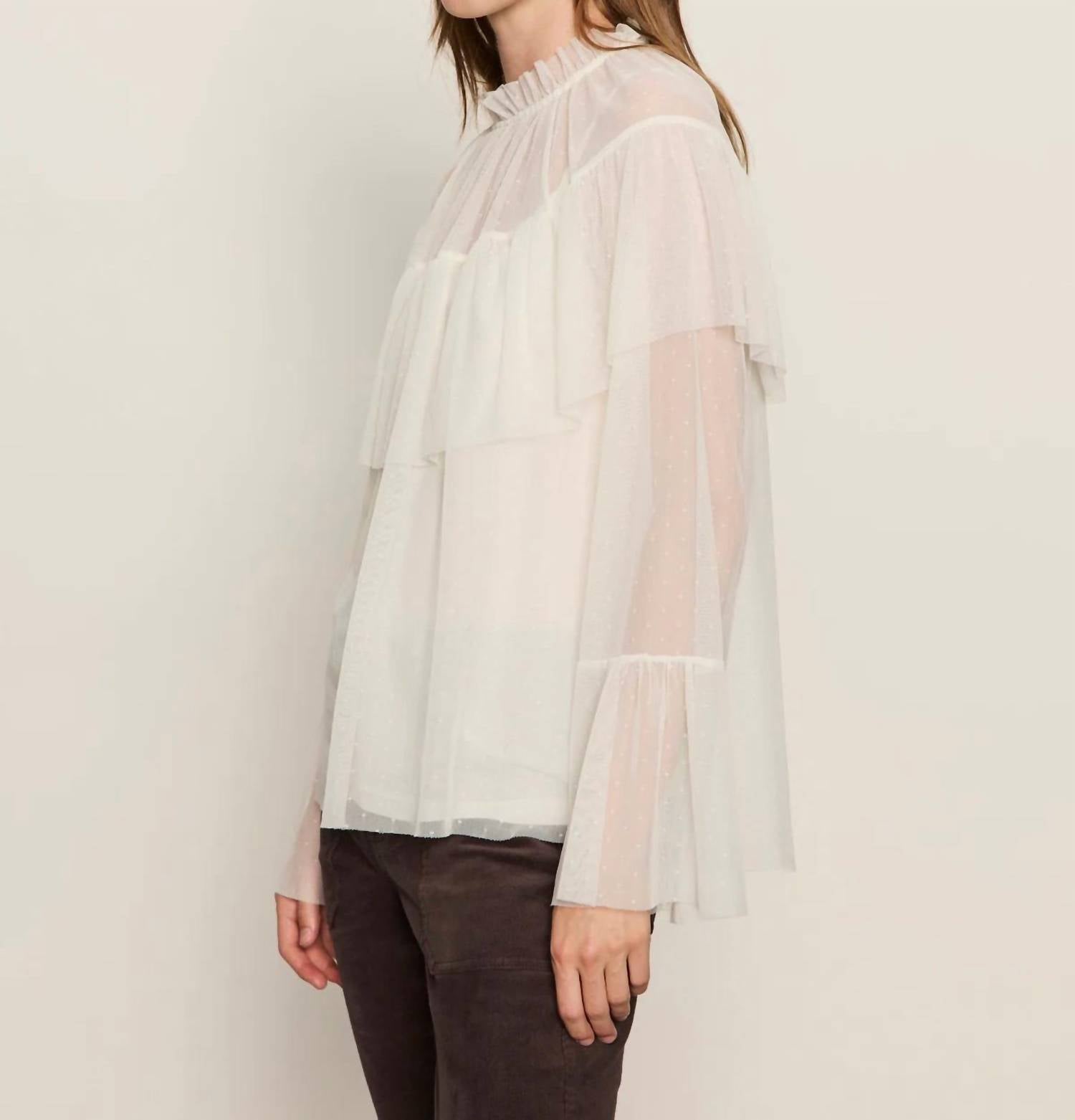 Sanctuary - Ethereal Dotted Mesh Blouse